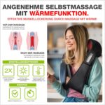 DONNERBERG® Shiatsu Massagegerät – Nacken & Schulter, mit Wärme & Vibration