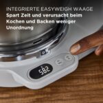 Kenwood Titanium Chef Baker KVC85 – Küchenmaschine mit Waage, 2 Rührschüsseln & Patisserie-Set, 1200 W