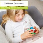 CUBIDI® Zauberwürfel mit Carbon-Stickern – Speed Cube für Anfänger & Profis