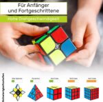 CUBIDI® Zauberwürfel mit Carbon-Stickern – Speed Cube für Anfänger & Profis