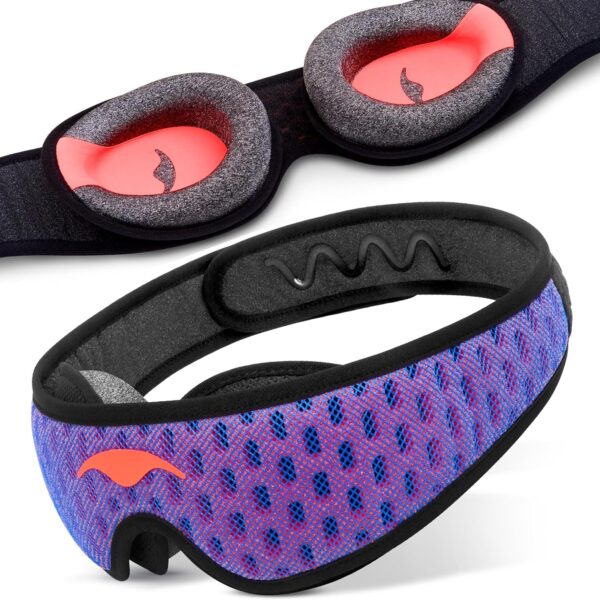 Manta Pro Schlafmaske – 100% Lichtdicht, atmungsaktiv & bequem für Seitenschläfer, Reise & Schichtarbeit