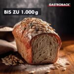 GASTROBACK Brotbackautomat Advance – 18 Programme, Joghurtfunktion, Timer, Zutatenfach & Sichtfenster in Edelstahloptik.