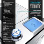 Arendo Brotbackautomat – 25 Programme, Zutatenfach, Joghurtfunktion, 1 kg, BPA-frei
