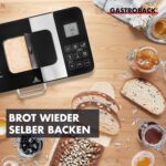 GASTROBACK Brotbackautomat Advance – 18 Programme, Joghurtfunktion, Timer, Zutatenfach & Sichtfenster in Edelstahloptik.