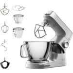 Kenwood Titanium Chef Baker KVC85 – Küchenmaschine mit Waage, 2 Rührschüsseln & Patisserie-Set, 1200 W