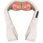 Nackenmassagegerät Shiatsu Massagegerät Schulter Nacken mit Wärme - Elektrisch Massagekissen mit 3D-Rotation Massage
