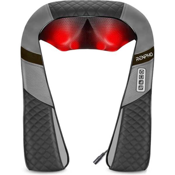 RENPHO Shiatsu Nackenmassagegerät mit Wärme – 3D Tiefengewebe-Massage