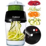 Spiralschneider mit Behälter – Für Gemüsespaghetti aus Zucchini, Karotten & mehr
