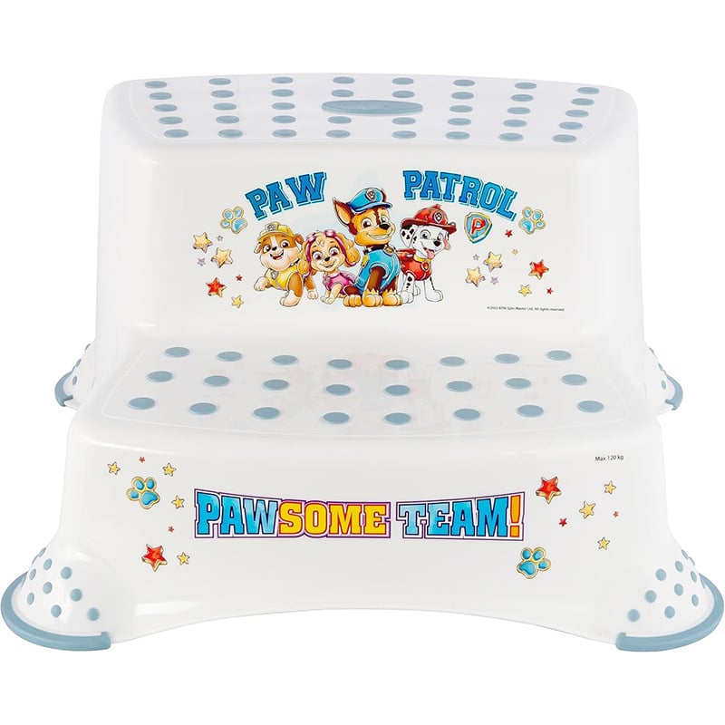 keeeper Paw Patrol Tritthocker Igor – 2-stufig & rutschfest, ab 3 Jahre, Weiß