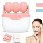 Leeshine Eisroller 2in1 – Gesicht & Augen kühlen, Schwellungen lindern, mit Etui (Pink)
