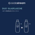SodaStream Glasflasche 1 L – Kompatibel mit DUO/E-DUO