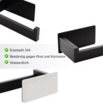 Aikzik Klopapierhalter – Ohne Bohren, Selbstklebend & Edelstahl