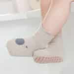 FedMois 5er Pack Rutschfeste Baby-Socken mit Tiermotiven