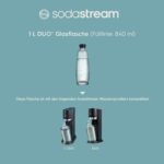 SodaStream Glasflasche 1 L – Kompatibel mit DUO/E-DUO