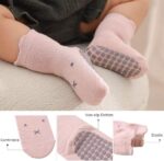 FedMois 5er Pack Rutschfeste Baby-Socken mit Tiermotiven