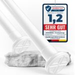 MEISENBERG Edelstahl & Spannvorhangstangen ohne Bohren – Ausziehbar, Klemmbar, vielseitig für Gardinen & Trennwände