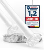 MEISENBERG Edelstahl & Spannvorhangstangen ohne Bohren – Ausziehbar, Klemmbar, vielseitig für Gardinen & Trennwände