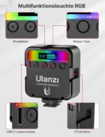 ULANZI RGB Video Licht – Kompakt, Magnetisch, Dimmbar (2500K–9500K)