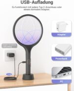 2in1 Funktion mit UV-Licht Als Klatsche & UV-Lichtfalle nutzbar – im Auto-ZAP-Modus werden Insekten automatisch bei Kontakt beseitigt.