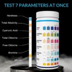 AKSBTEC 7-in-1 Pool Teststreifen – Schneller Wassertester für pH, Chlor & mehr