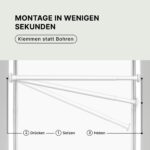 MEISENBERG Edelstahl & Spannvorhangstangen ohne Bohren – Ausziehbar, Klemmbar, vielseitig für Gardinen & Trennwände