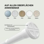 MEISENBERG Edelstahl & Spannvorhangstangen ohne Bohren – Ausziehbar, Klemmbar, vielseitig für Gardinen & Trennwände