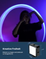 ULANZI RGB Video Licht – Kompakt, Magnetisch, Dimmbar (2500K–9500K)