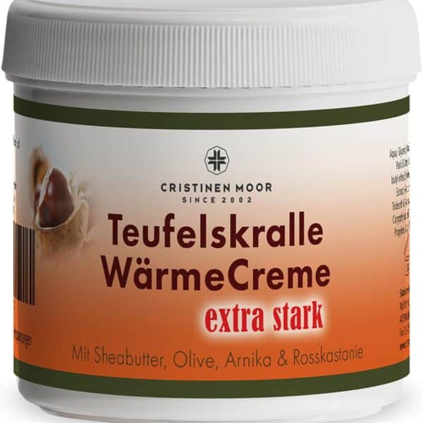 CristinenMoor Teufelskralle Wärmesalbe mit Arnika – Extra stark, 200 ml für Nacken & Rücken