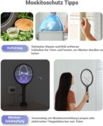 2in1 Funktion mit UV-Licht Als Klatsche & UV-Lichtfalle nutzbar – im Auto-ZAP-Modus werden Insekten automatisch bei Kontakt beseitigt.