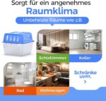 Idelia® Luftentfeuchter & Nachfüllpacks – Sets für Räume bis 40 m²