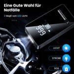 Elektrische Luftpumpe 150 PSI – Akku-Kompressor mit LED & 6000 mAh