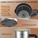 Elektrischer 6-in-1 Milchaufschäumer – Heiss, Kalt & Schokolade, 350 ml, Antihaft, leicht zu reinigen