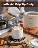 Morpilot Elektrischer Milchaufschäumer 4-in-1, 500 ml, spülmaschinenfest, Glasdesign