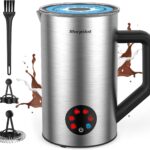 Elektrischer 6-in-1 Milchaufschäumer – Heiss, Kalt & Schokolade, 350 ml, Antihaft, leicht zu reinigen