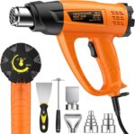 SEEKONE Heissluftpistole 2000W mit Zubehör – 60–600 °C, Keramik, schnell & vielseitig