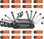 ROCKBROS 16-in-1 Fahrrad-Multitool – Faltbares Reparaturset