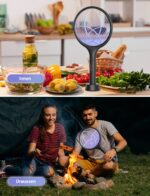 2in1 Funktion mit UV-Licht Als Klatsche & UV-Lichtfalle nutzbar – im Auto-ZAP-Modus werden Insekten automatisch bei Kontakt beseitigt.