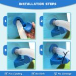 2er Set Pool-Schlauchhalter – Für 26–38 mm Rohre, passend für Intex & Bestway