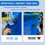 2er Set Pool-Schlauchhalter – Für 26–38 mm Rohre, passend für Intex & Bestway