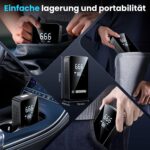 Elektrische Luftpumpe 150 PSI – Akku-Kompressor mit LED & 6000 mAh