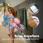 Sloosh 2er Set Pool-Hängematten – 4-in-1 Aufblasbare Wasserlounges für Erwachsene
