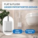 BROSS® Silikon-Klobürste – Antibakteriell & Wandmontage