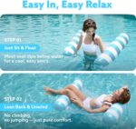 Sloosh 2er Set Pool-Hängematten – 4-in-1 Aufblasbare Wasserlounges für Erwachsene