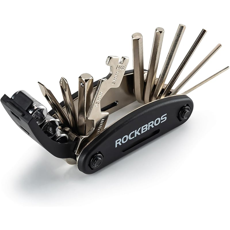 ROCKBROS 16-in-1 Fahrrad-Multitool – Faltbares Reparaturset