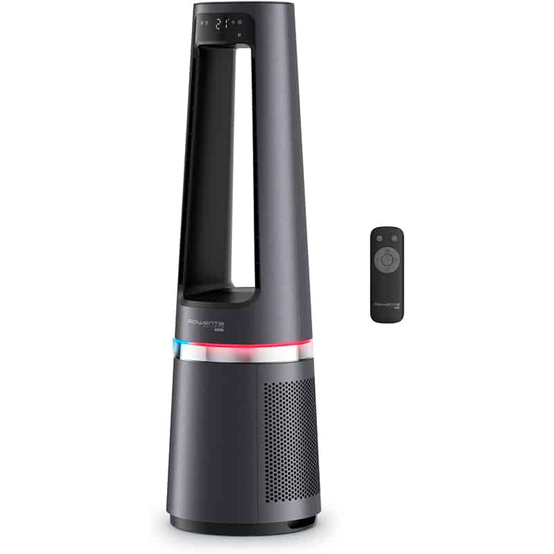 Rowenta Eclipse QU5062 Rowenta Eclipse QU5062 – 3in1 Luftreiniger, Heizlüfter & Ventilator, für bis zu 30 m², Schwarz/Grau