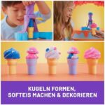 Kinetic Sand Softeis Station – Magischer Sand (396 g) & Zubehör für Kinder ab 3 Jahren