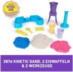 Kinetic Sand Softeis Station – Magischer Sand (396 g) & Zubehör für Kinder ab 3 Jahren