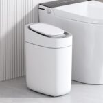ELPHECO Sensor-Mülleimer 9,5 L – Schlank, Automatisch & Wasserdicht für Bad & kleine Räume
