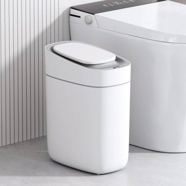 ELPHECO Sensor-Mülleimer 9,5 L – Schlank, Automatisch & Wasserdicht für Bad & kleine Räume