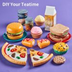 Laugigle 78-teiliges Spielessen-Set mit Tasche – Kinderküche Zubehör für Jungen & Mädchen